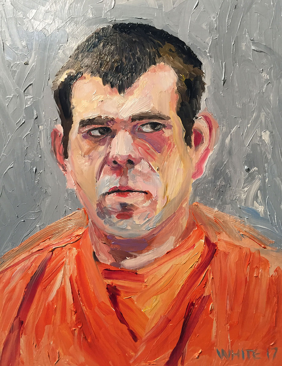 Reed White painting mugshot 007 : Cruel and Unusual Punishment